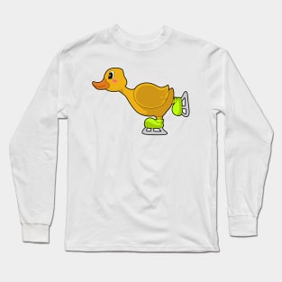 Duck Ice skating Ice skates Winter sports Long Sleeve T-Shirt